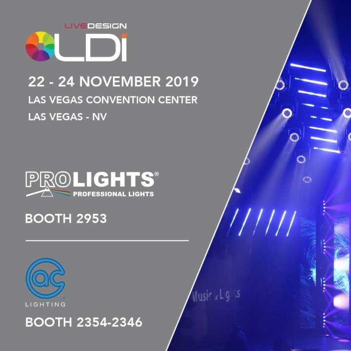 PROLIGHTS doubles-up its exposure at LDI show in Las Vegas, November 22nd to 24th